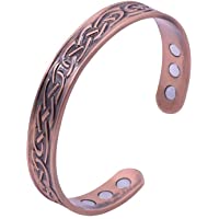 Pulsera de terapia magnética- pulsera de cobre para aliviar la fatiga- mejorar la circulación sanguínea- 3500- potente…